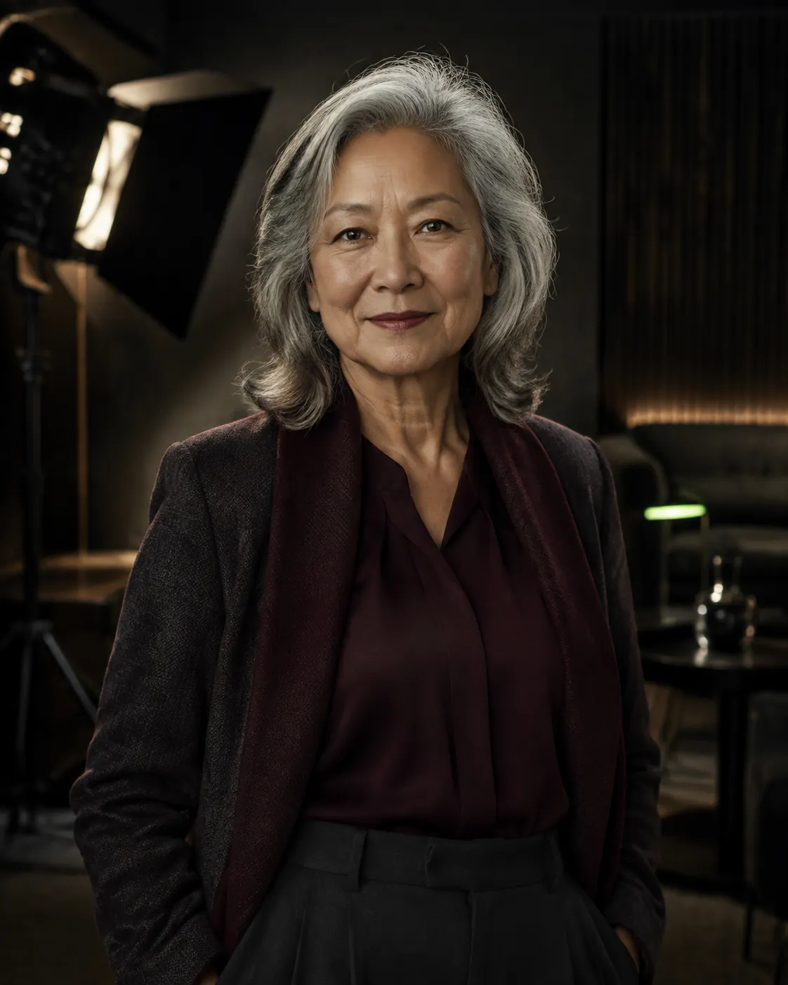 Mulher sênior em retrato hiper-realista para avatar digital