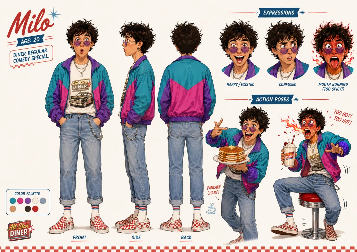 Character sheet — Characters & animation, Prod House