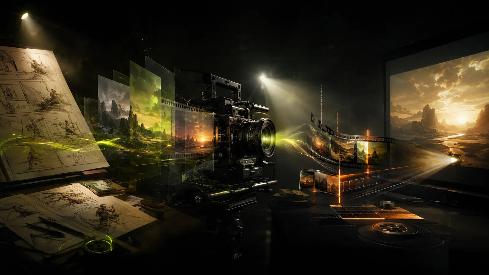 AI audiovisual production process